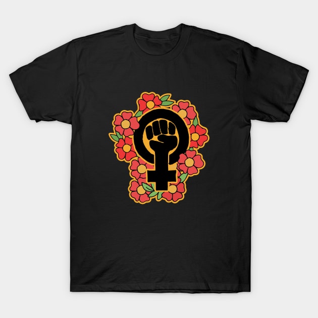 Feminist Symbol T-Shirt by bubbsnugg